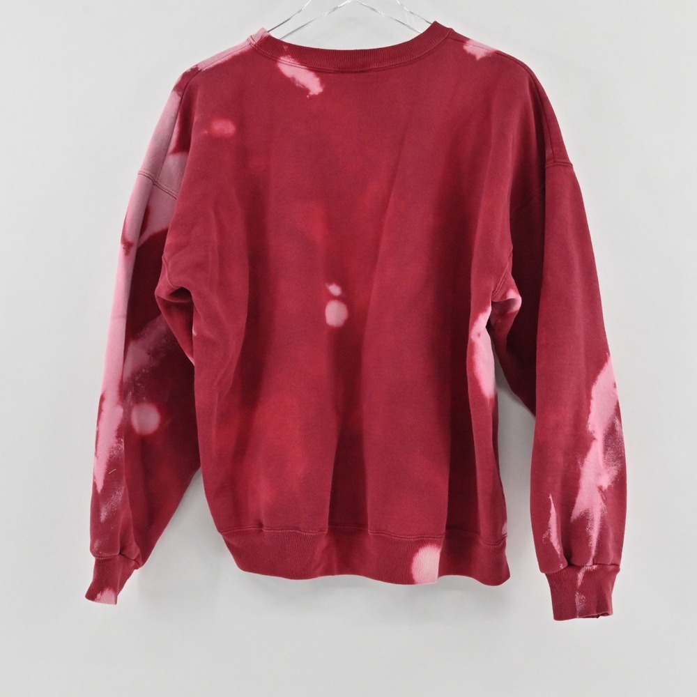 Vintage San Francisco 49ers Tie Dye Sweatshirt Womens Size L Red Jumper 90s NFL - Picture 2 of 8